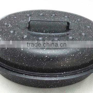 Cookware Fashionable Marble Coating Roaster Pan