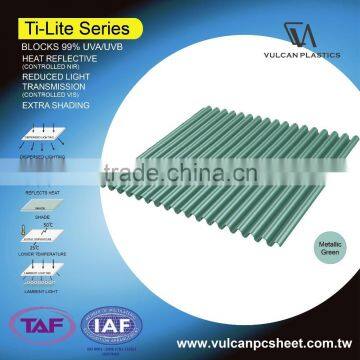 Plastic Polycarbonate Silver Laminated Sheet (Ti-Lite Metallic Green Series) photo-4