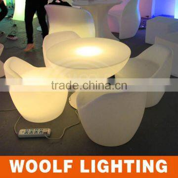 Cute Waterproof Indoor and Outdoor Used LED Round Table Furniture photo-3