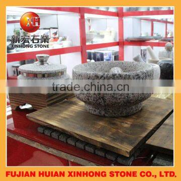 Natural Stoneware Bowl and Mortar With Pestle for Home Usage photo-4