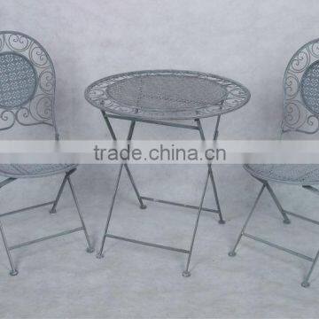 Diameter 70cm wrought iron garden table and chairs