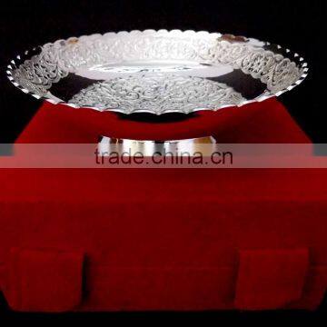 Promotional Gift, Corporate Gift, New Year 2015 Gift Beautiful Silver Plated Brass Bowl photo-2