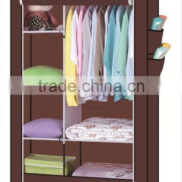 Portable Clothes Closet Non-woven Fabric Wardrobe Storage Shelf Organizer photo-4