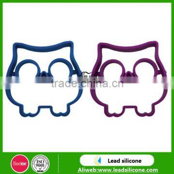 Factory Wholesale Food Grade Owl Shape Silicone Fried Egg Mold, Non-stick Silicone Egg Rings photo-5