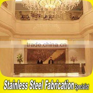 Customed Design Luxury Stainless Steel Interior Hotel Lobby Decoration photo-2