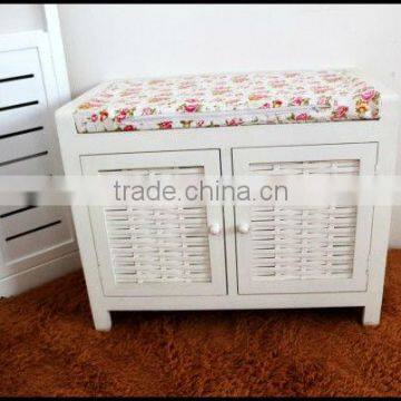 rural style lovely comfortable wood storage cabinet with bamboo door