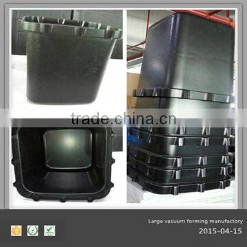 Black rectangle vacuum forming ABS plastic container