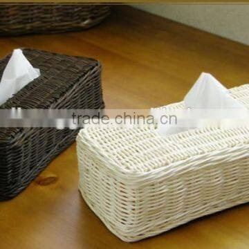 RH-YF05 High Quality Rectangular Rattan Napkin Box Tissue Box photo-2