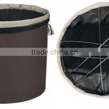 Round Oxford Foldable Laundry Bin With Mesh Bag photo-2