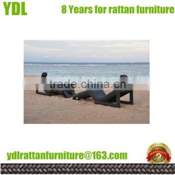 Youdeli rattan garden wicker loveseat bed