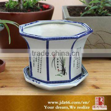 New Year 2015 Excellent Quality Flowerpot White Ceramic for Home Decoration photo-2