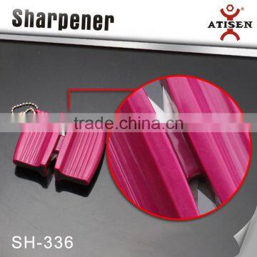 2 Stage Ceramic&Carbide Pocket Knife Sharpener