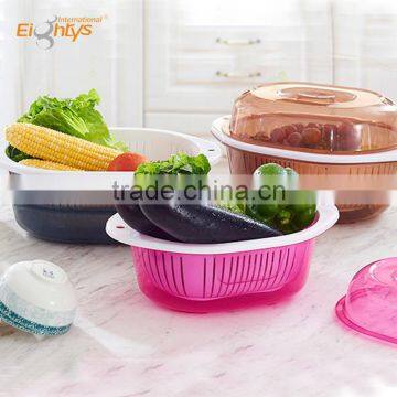 water drain vegetable plastic rice washing basket washing fruit basket