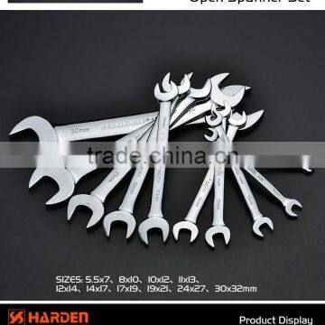 10 Pcs Double Open Wrench Chrome Vanadium Handle Tools Spanner Set photo-3