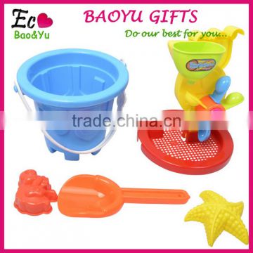 Hot Selling Beach Toy Set Sand Beach Cart With 5pcs Accessory