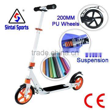 Sintai Sport Pro White Urban Adult Commuter Folding Kick Push Scooter