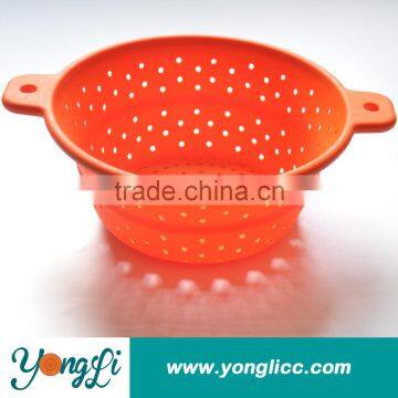 Silicone & Stainless Steel Strainer Collapsible Colander