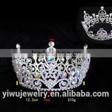 Latest Design Cheap Beauty Queen Metal Pageant Crowns Tiaras H172-137 photo-2