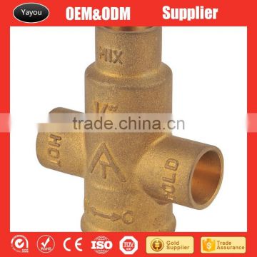 hot and cool water brass valve