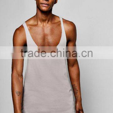 Camisole Men 100% Cotton Racer Back Workout Gym Vest Cool Cheap Wrestling Singlets photo-3