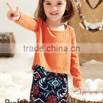 new early autumn girls dress new two-piece dress knitted dress