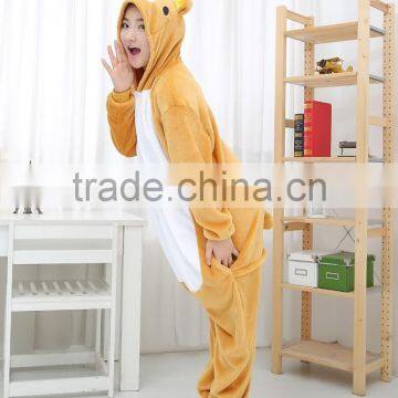 Flannel Cartoon Adult Animal Jumpsuit Animal Pajamas Jumpsuit Bear Wennie Design photo-2