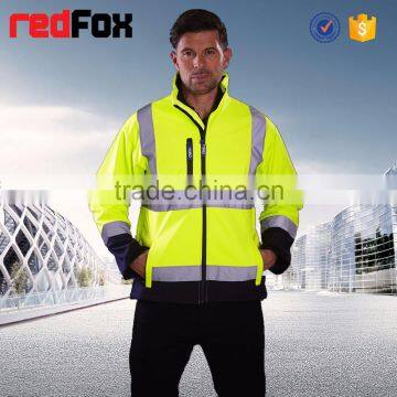 hi Vis 3M Cheap Reflective Electrical Fleece Safety Jacket photo-2