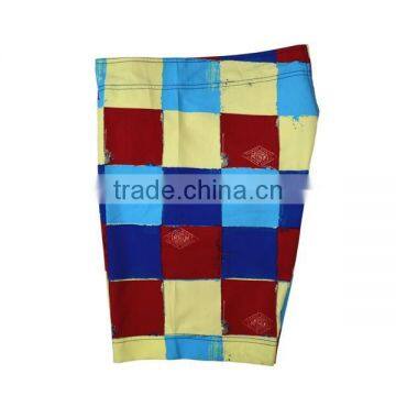 Men Summer Wear Male Tartan Print Shorts