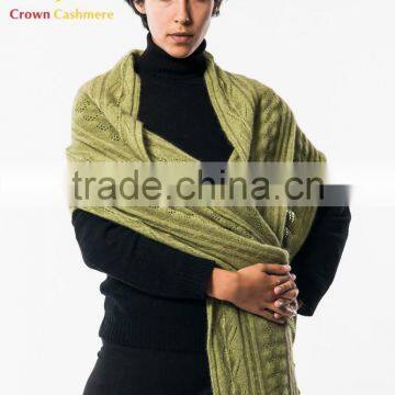 100% Pure Cashmere Cable Wrap/Shawl Pashmina Shawl/Wrap photo-6