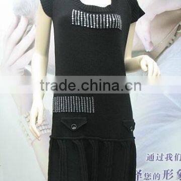 lady beading sweater dress