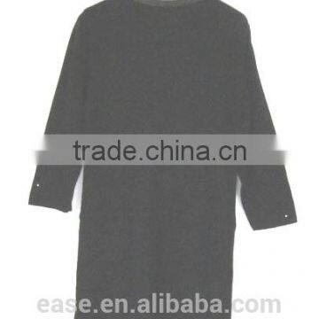 Y Neck With Zipper Jumper Tunic Sweater photo-3