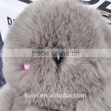 2017 Hot Sales Type Funny Rabbit Fur Dolls Bag Charms Woman Rex Rabbit Fur Poms Colourful Bag Pendant photo-3