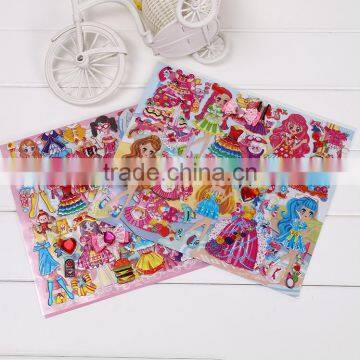 Chilren Carton Sticker Education Sticker 3D Pop-up Sticker Cute Replacement Sticker Girl's DIY Stickers photo-2