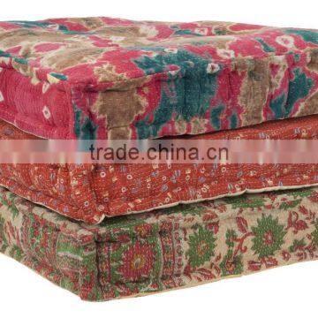 Vintage Kantha Floor Cushion photo-2