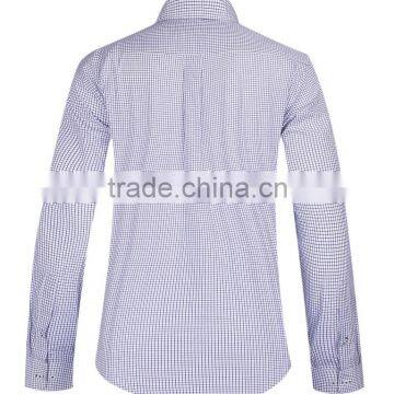 2017 Men's Long Sleeve Checked Casual Shirt Wholesale photo-3