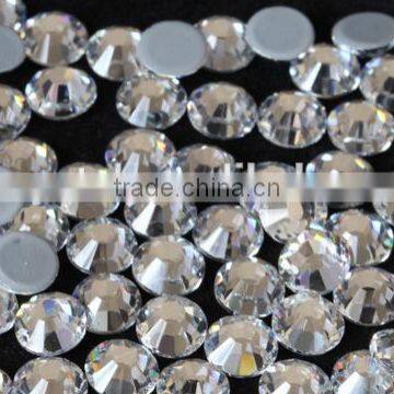 Ss6-ss30 Crystal Clear Round Iron on Flatback Wholesales Hotfix Rhinestone photo-3