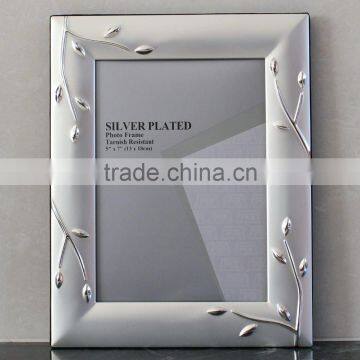 High Quanlity Assorted Design Silver plated metal photo frame KJJ-10
