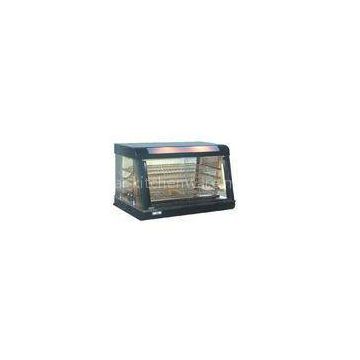 Black Glass Door Food Warmer Showcase for West Food Restaurant , 900x480x590mm