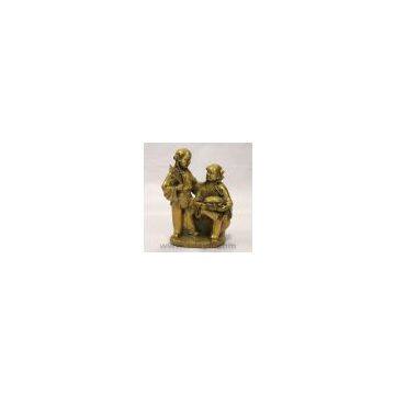 Two fairy bronze sculpture