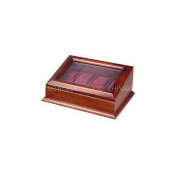 Walnut Wood Watch Box for 4 Watches