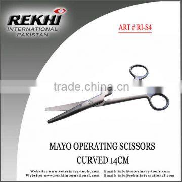 Mayo Operating Scissors Curved 14cm,surgical Mayo Operating Scissors Curved 14cm,bandage Mayo Operating Scissors Curved 14cm
