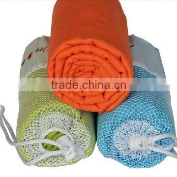 mesh bag microfiber fabric suede absorbent sport towels