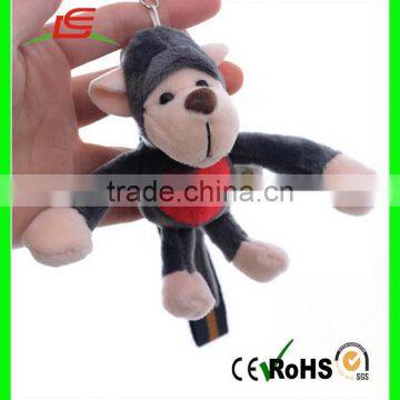 CE Certificated Custom Plush Animal Keychain Monkey Toy Plush Keychain photo-2