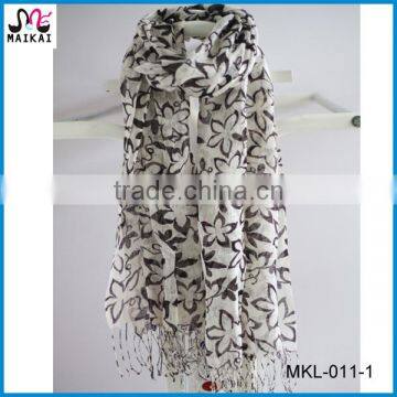 Spring summer hot fashion floral printing scarf