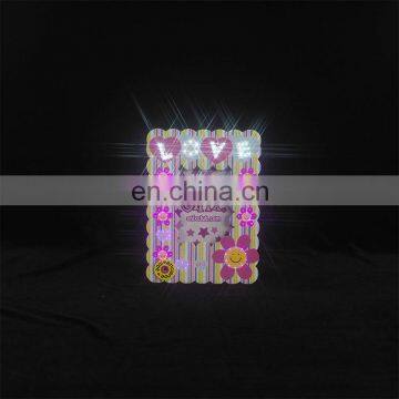 Hot selling promotion picture paper photo frame with led light