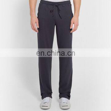 man straight cut cotton jersey plain sweat pants