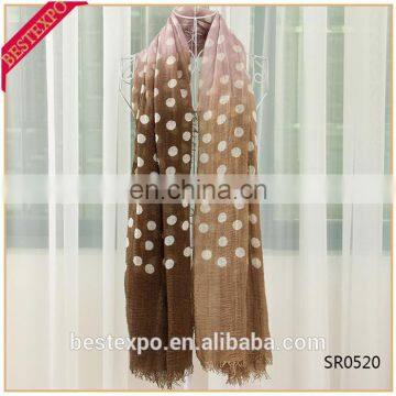 wholesale new wave point scarf dubai muslim dot cotton hijab scarf and shawl 2016