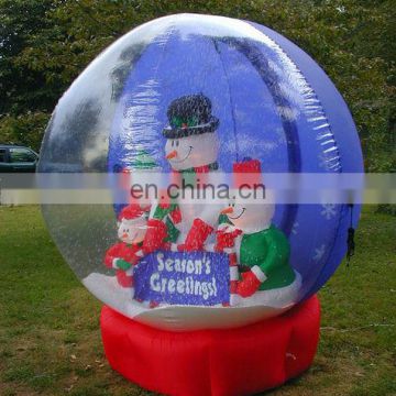 2013 christmas inflatables,snowman in crystal ball