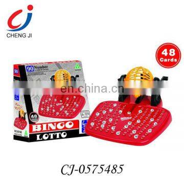 Kids plastic electric bingo toy game lotto with 90 numbers and card