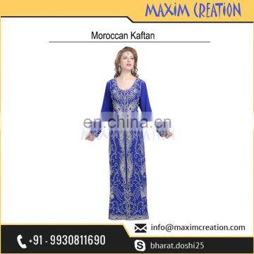 Royal Blue Luxury Kaftan For Wedding Occasion And Party Wear 5996 photo-3
